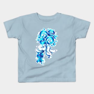 Blue cartoon hands modern and unique 5 Kids T-Shirt